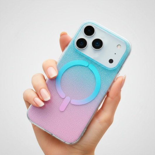 Funda Ring Glitter Compatible Con Magsafe Para Iphone 17 Pro