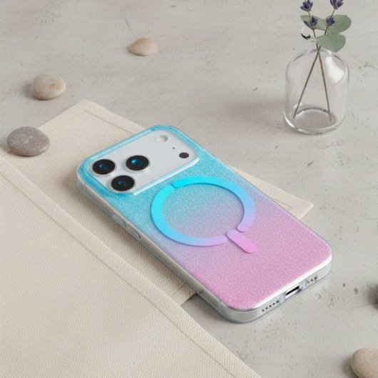 Funda Ring Glitter Compatible Con Magsafe Para Iphone 17 Pro