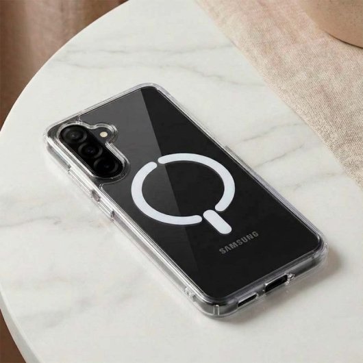 Funda Transparente Logo Compatible Con Magsafe Para Samsung Galaxy A36 5g