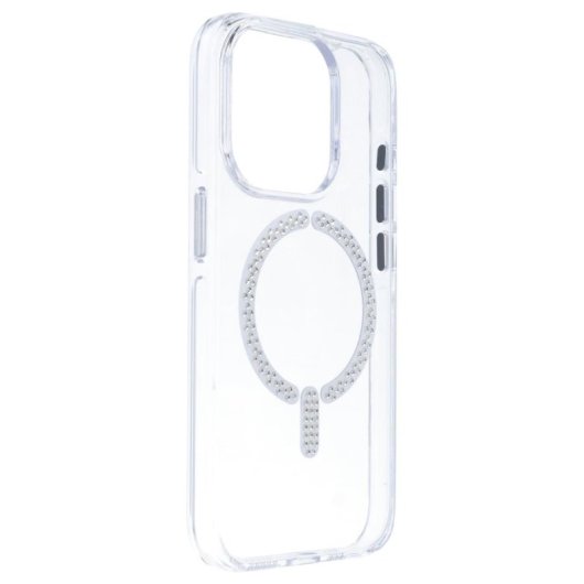 Funda Antiyellow Compatible Con Magsafe Con Brillantes Para Iphone 15 Pro Max