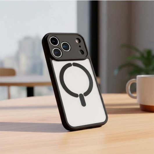 Funda Bumper Compatible Con Magsafe Con Cubre Cámara Para Iphone 17 Pro Max