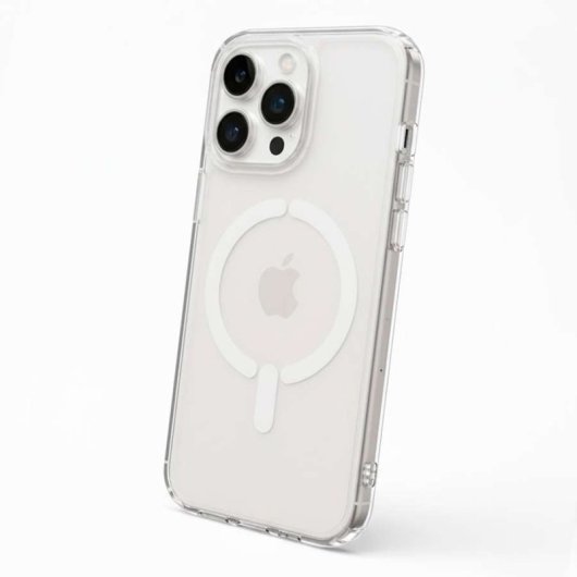 Funda Transparente Logo Compatible Con Magsafe Para Iphone 16 Pro Max