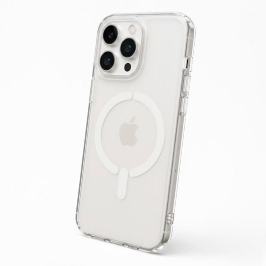 Funda Transparente Logo Compatible Con Magsafe Para Iphone 16 Pro Max