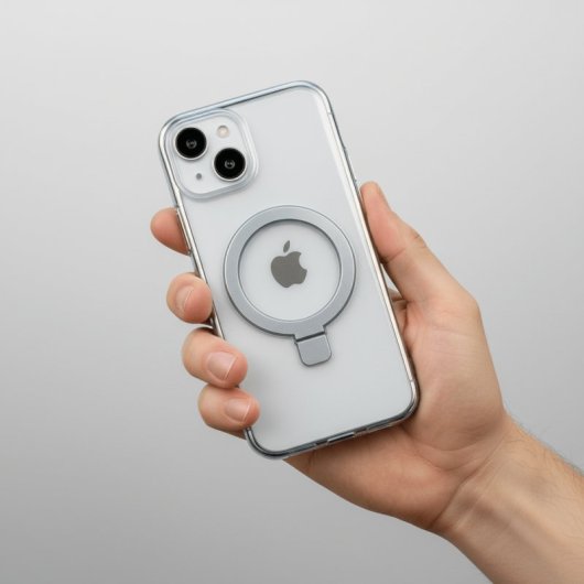 Funda Transparente Compatible Con Magsafe Ring Para Iphone 15