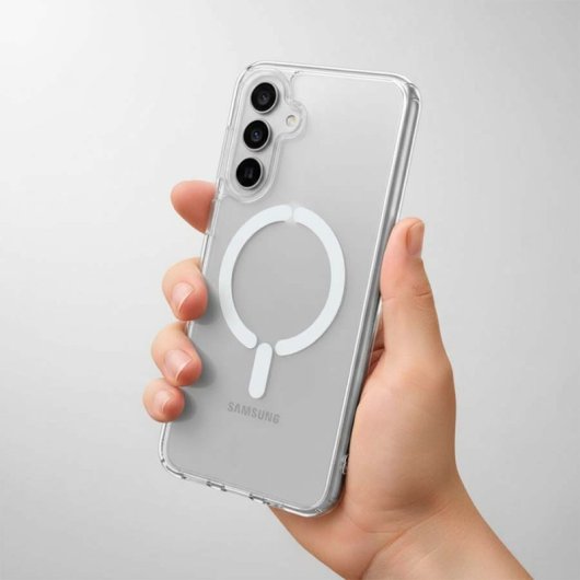 Funda Transparente Logo Compatible Con Magsafe Para Samsung Galaxy A17