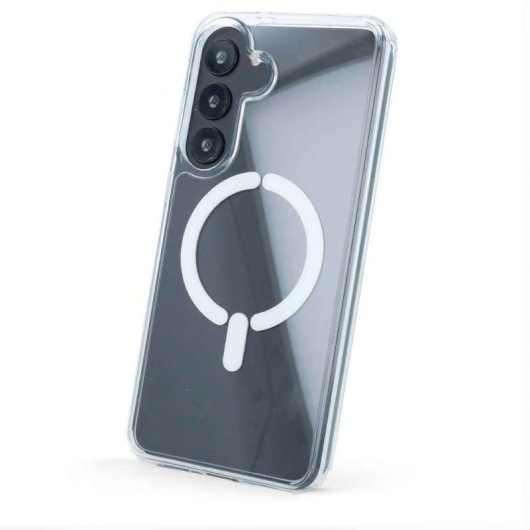 Funda Transparente Logo Compatible Con Magsafe Para Samsung Galaxy S25 Fe
