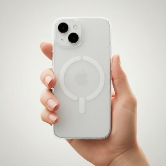 Funda Transparente Logo Compatible Con Magsafe Para Iphone 13