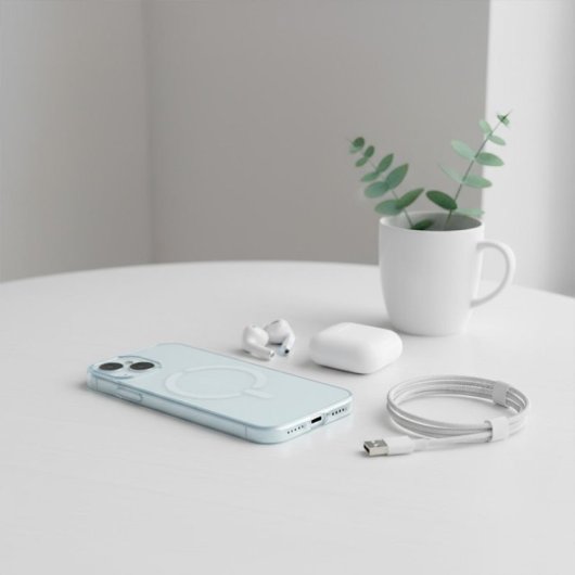 Funda Transparente Logo Compatible Con Magsafe Para Iphone 13