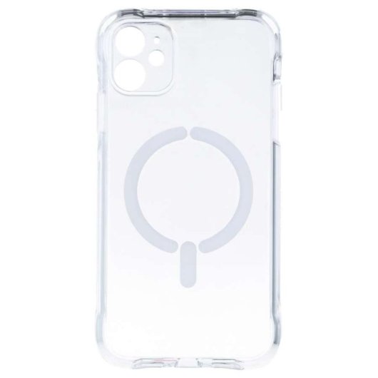 Funda para telemóvel Reforçada Antiyellow Transparente Compatível MagSafe para iPhone 11