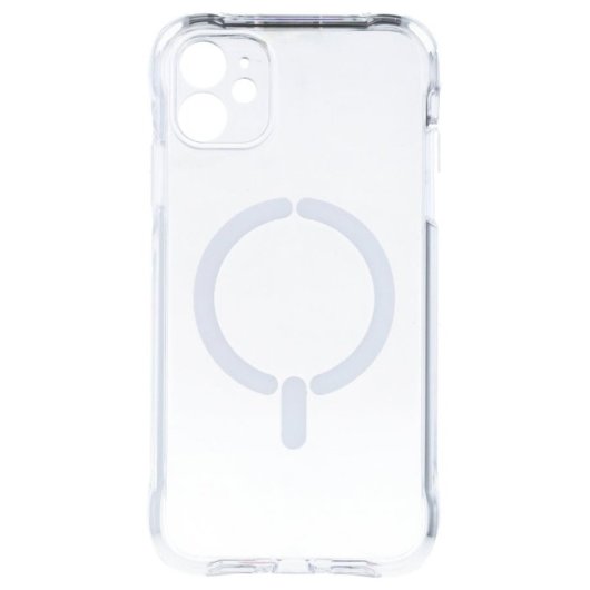 Funda para telemóvel Reforçada Antiyellow Transparente Compatível MagSafe para iPhone 11