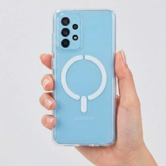 Funda Transparente Logo Compatible Con Magsafe Para Samsung Galaxy A33 5g