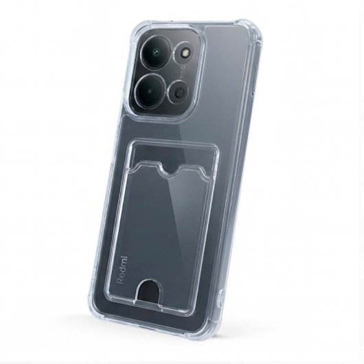 Funda Silicona Cubre Con Tarjetero Para Xiaomi Redmi 15c