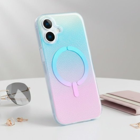 Funda Ring Glitter Compatible Con Magsafe Para Iphone 17