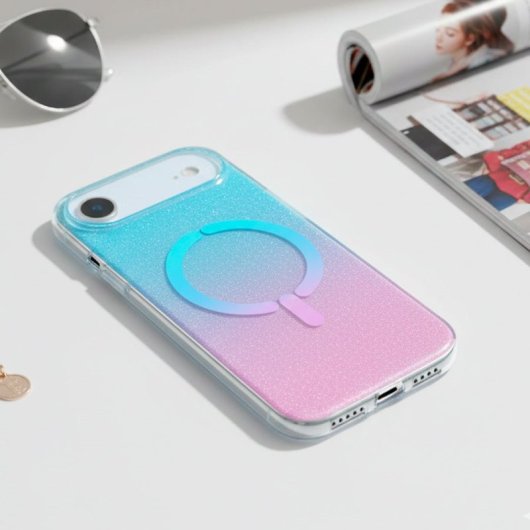 Funda Ring Glitter Compatible Con Magsafe Para Iphone Air