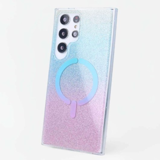 Funda Ring Glitter Compatible Con Magsafe Para Samsung Galaxy S24 Ultra