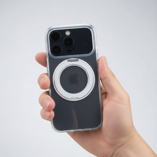 Funda Transparente Compatible Con Magsafe Ring Para Iphone 17 Pro Max