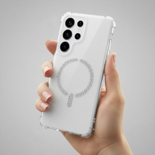 Funda Antiyellow Compatible Con Magsafe Con Brillantes Para Samsung Galaxy S25 Ultra