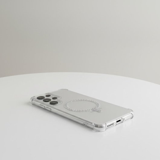 Funda Antiyellow Compatible Con Magsafe Con Brillantes Para Samsung Galaxy S25 Ultra