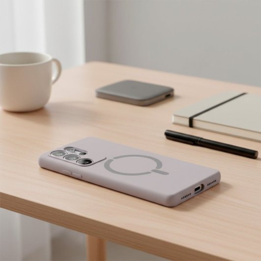 Funda Compatible Con Magsafe Con Cubre Cámara Para Samsung Galaxy S25 Ultra