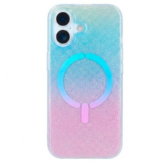 Funda Ring Glitter Compatible Con Magsafe Para Iphone 16 Plus