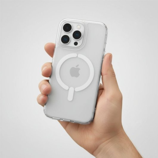 Funda Transparente Logo Compatible Con Magsafe Para Iphone 15 Pro Max