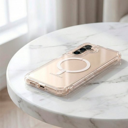 Funda Bumper 3 En 1 Compatible Con Magsafe Para Samsung Galaxy S25 Fe