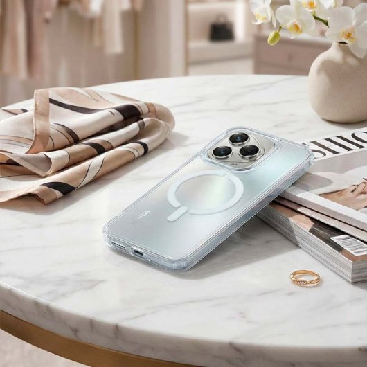 Funda Transparente Logo Compatible Con Magsafe Para Huawei Honor 400 Lite