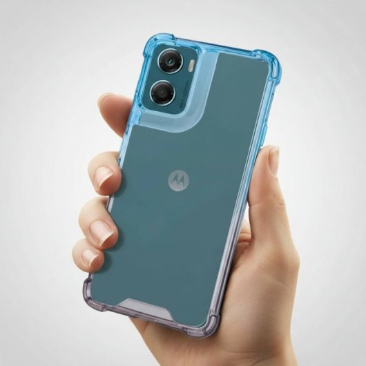 Funda Bumper Reforzada Degradada Para Motorola Moto G06