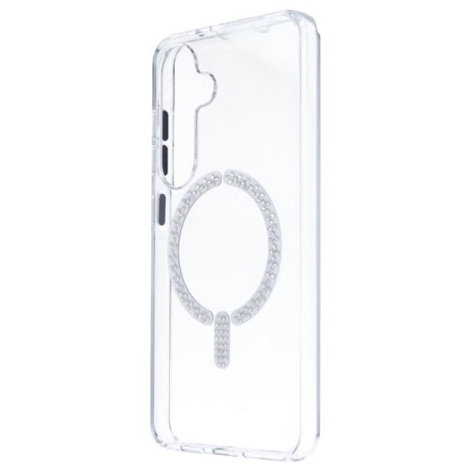 Funda Antiyellow Compatible Con Magsafe Con Brillantes Para Samsung Galaxy S25