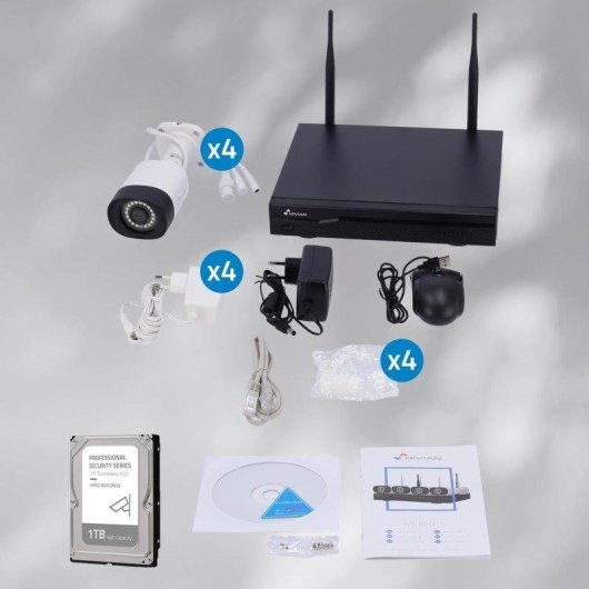 Cámara IP Nivian NV-CAM30-W6 2K Visión Nocturna Exterior Detección IA Audio Bidireccional