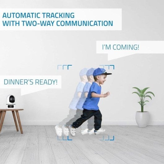 Caméra de surveillance Nivian 2K Vision Nocturne Intérieure Détection IA Audio Bidirectionnel