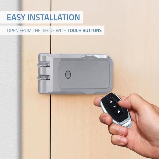 Cerradura inteligente Nivian NVS-SMARTBOLT WiFi Apertura con App y mando a distancia Antivandálica