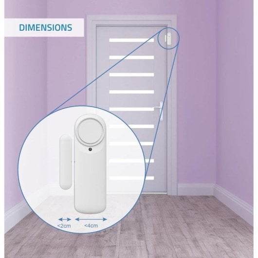 Alarma Nivian Wifi Inalámbrica Sensor Magnético Interior Sirena 100dB Pack 3