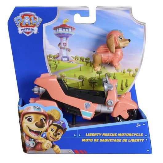 Véhicule SPIN MASTER Paw Patrol Liberty Moto de Sauvetage Plastique Recyclé