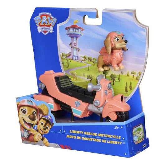 Véhicule SPIN MASTER Paw Patrol Liberty Moto de Sauvetage Plastique Recyclé