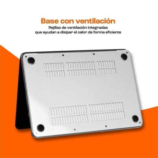 PcCom Essential Carcasa Protectora Rígida Transparente para Apple MacBook Neo