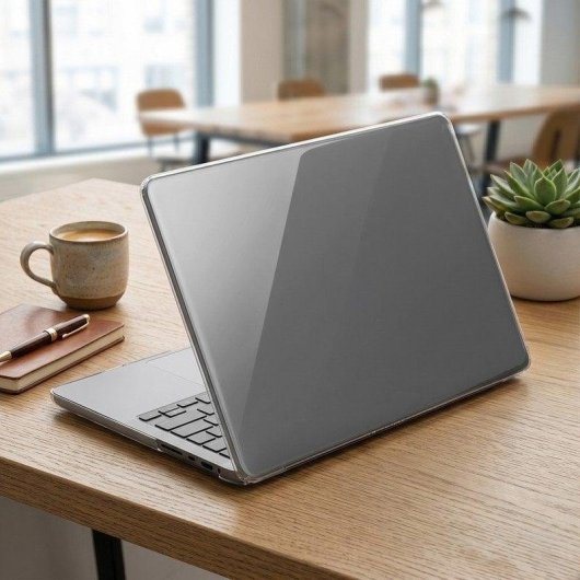 PcCom Essential Carcasa Protectora Rígida Transparente para Apple MacBook Neo