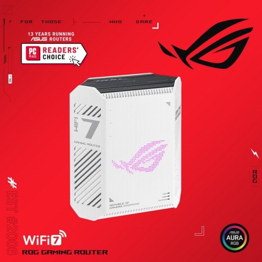 Router Asus ROG Strix GS-BE7200 WiFi 7 7,2 Gbps Dual Banda Gaming VPN