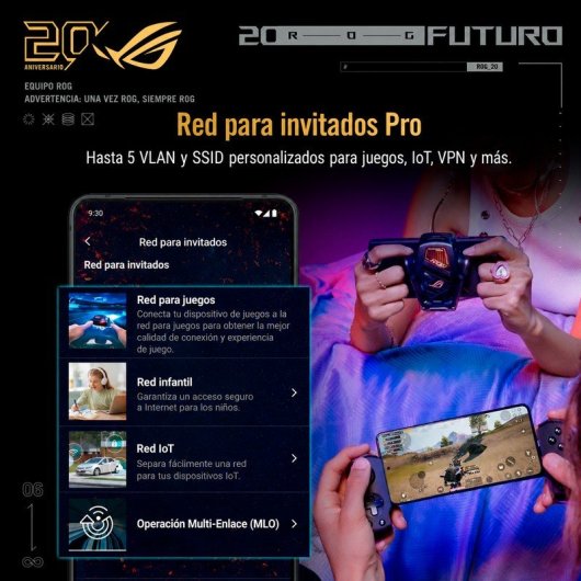 Router Asus ROG Rapture GT-BE98 WiFi 7 25Gbps Quad-Band AiMesh Gaming