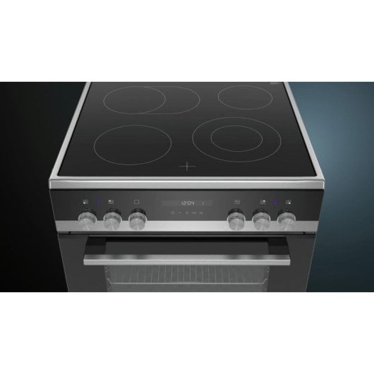 Fogão Siemens iQ500 HK9S5A240 Preto 4 zonas vitrocerâmica forno 66L
