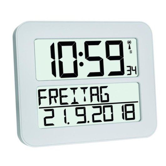 Reloj despertador digital TFA Dostmann 60.4512.02 Blanco AA