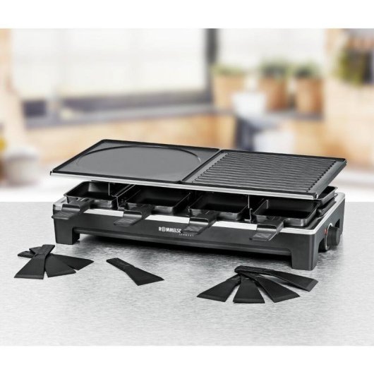 Grill Rommelsbacher RCS 1350 2 Zonen 8 Personen 1350W Edelstahl