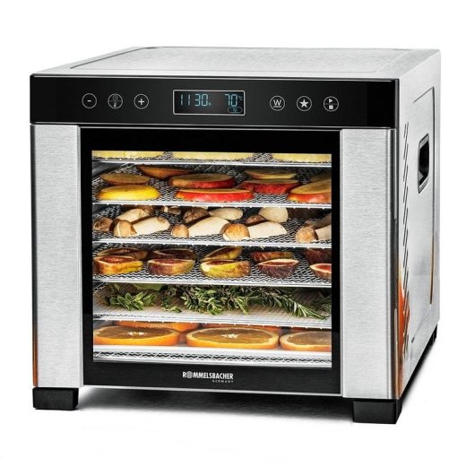 Deshidratador de alimentos Rommelsbacher DA 950 Negro Acero inoxidable LCD 99 h