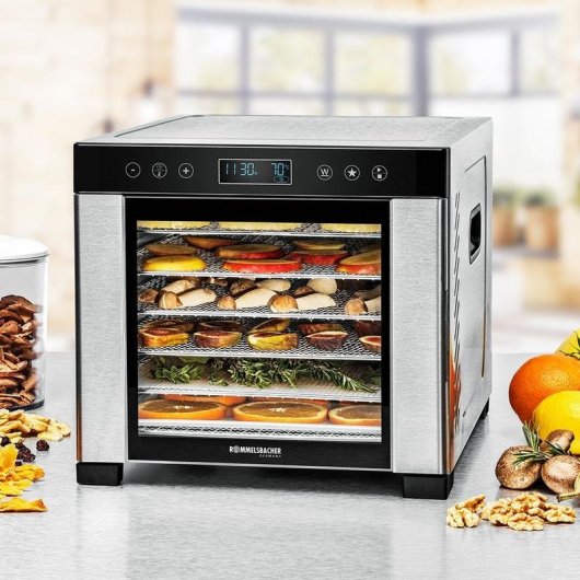 Deshidratador de alimentos Rommelsbacher DA 950 Negro Acero inoxidable LCD 99 h