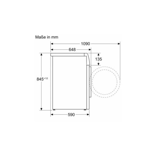 Máquina de Lavar Roupa Bosch Serie 8 WGB244A40 9Kg 1257rpm A Branco Doseador Automático WiFi
