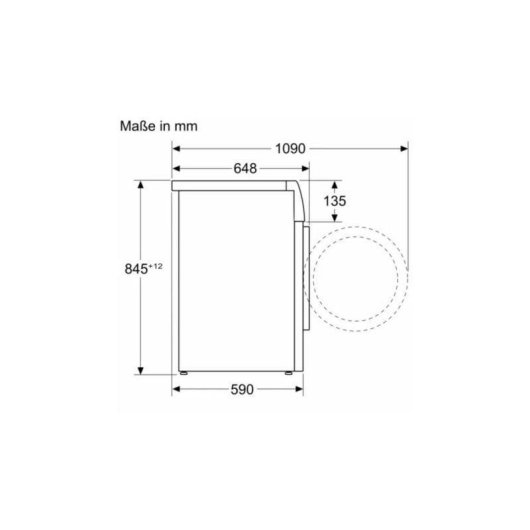 Frontlader-Waschmaschine Bosch Serie 8 WGB244A40 9 kg 1400 U/min A i-DOS WLAN Weiß