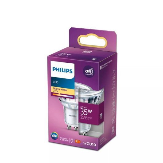 Faretto LED Philips PAR16 GU10 35W Bianco Caldo 255 lm