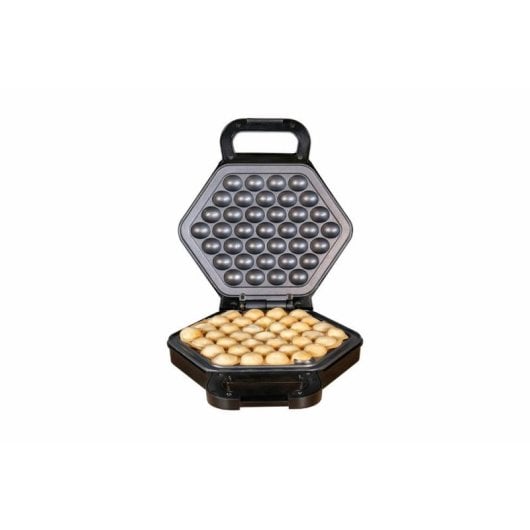 Waffeleisen Unold Bobby Hexagonal 700W Schwarz Silber Antihaftbeschichtung