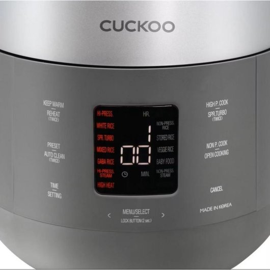 Arrocera Cuckoo CRP-ST1009F Gris 1.8 L LCD 1150 W