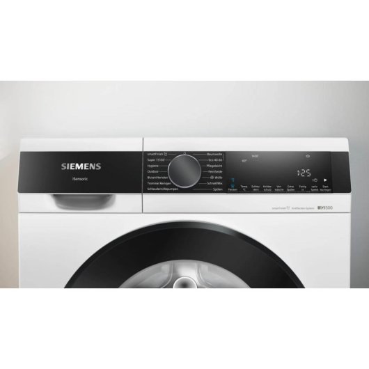 Lavadora Siemens iQ500 WG44G2Z22 Carga Frontal 9 Kg 1351 rpm A Negra y Blanca con AquaStop